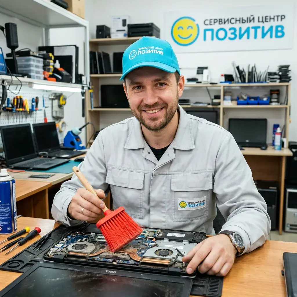 Чистка ноутбука от пыли в Старой Купавне | Замена термопасты