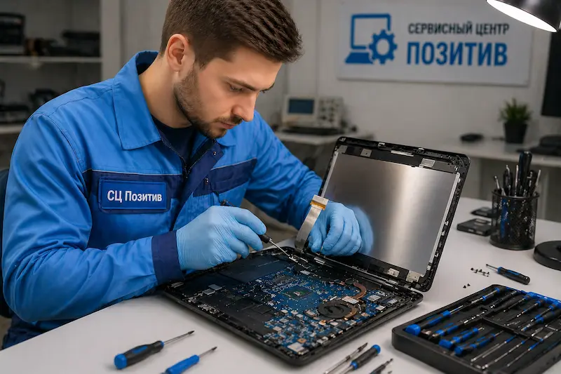 Ремонт шлейфа матрицы ноутбука в Старой Купавне