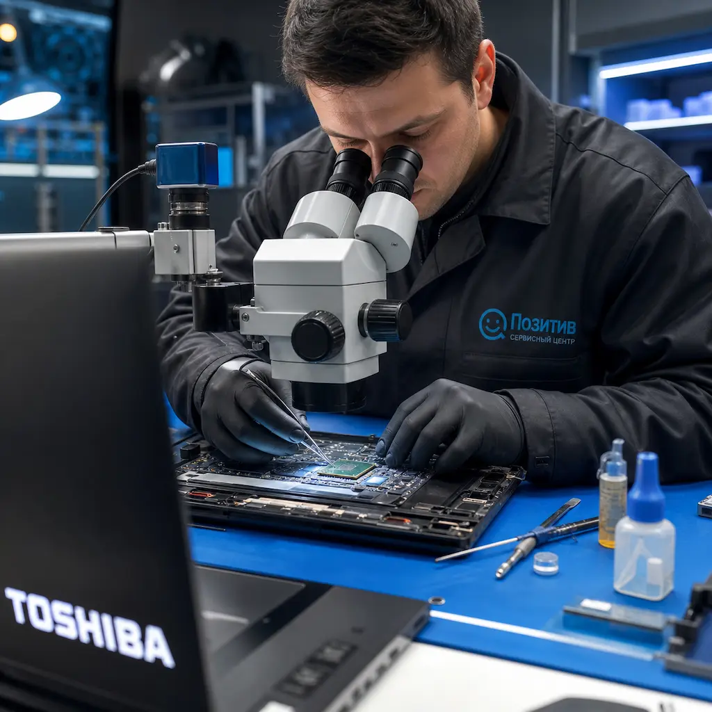 Замена видеокарты ноутбука Toshiba в Старой Купавне