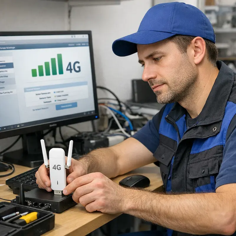 Настройка LTE модема в Старой Купавне