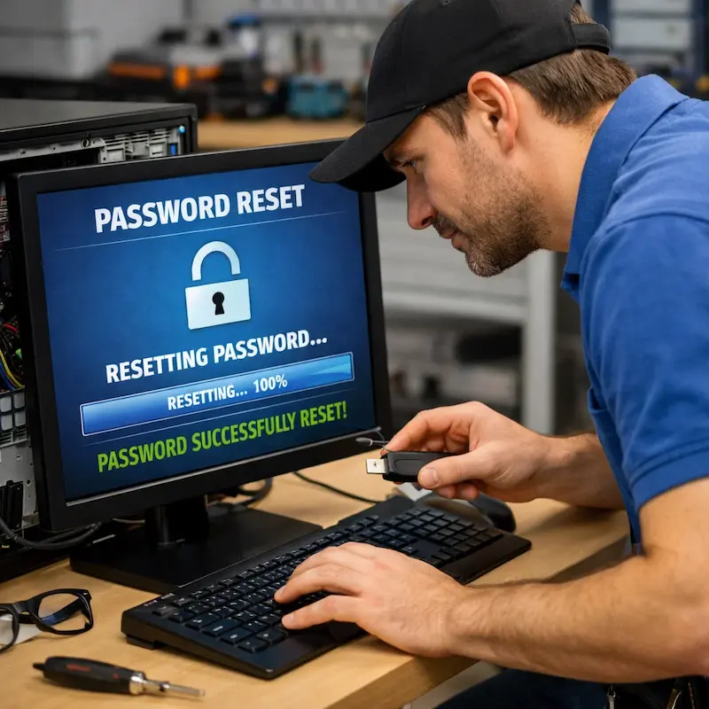 Сброс пароля от компьютера в Старой Купавне