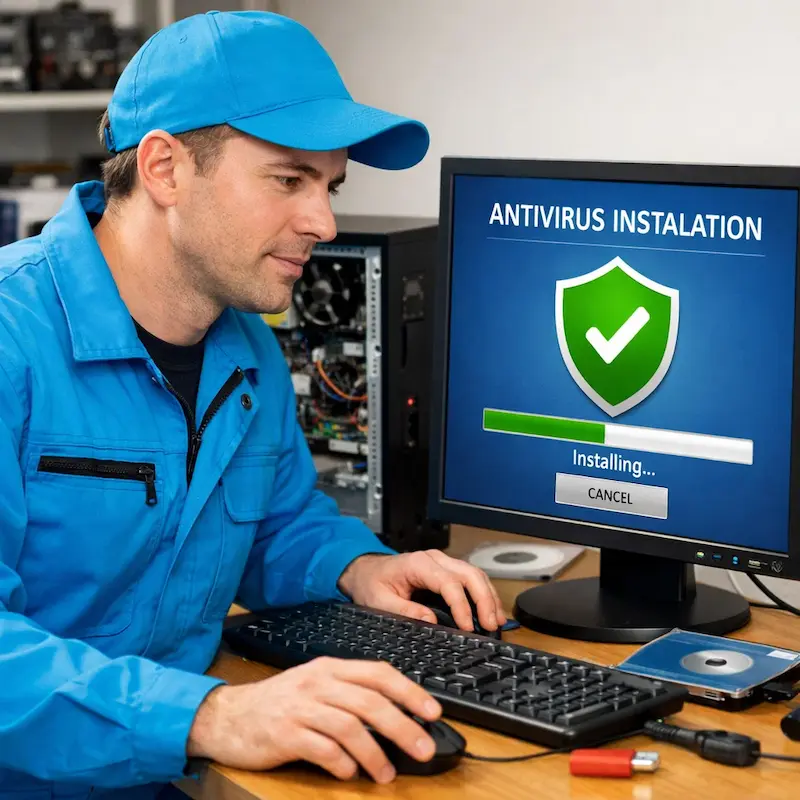 Установка антивируса на ноутбук в Старой Купавне